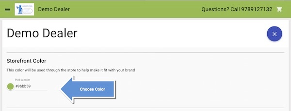 Plugin set your store color