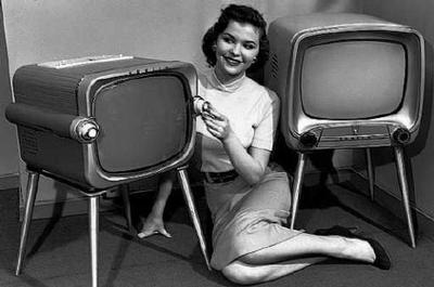 black and white tv